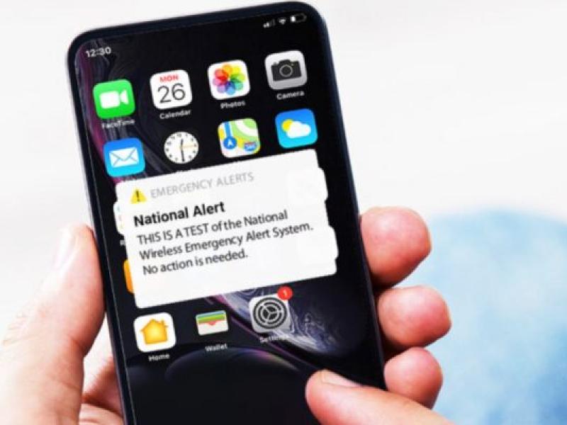 National Alert on a cell phone