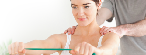 Patient Getting Physical Therapy for Shoulder